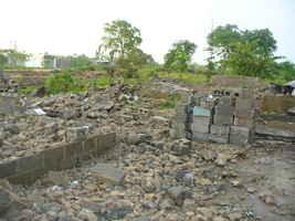 Escombros demostrativo de la demolición de las viviendas