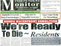 Report Bundu Waterfront Genocide, PORT HARCOURT, october 2009
