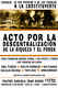 Santiago, Chile. Acto Por la Descentralización de la Riqueza y el Poder